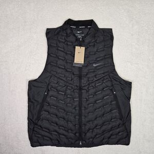 Nike Therma-Fit ADV Repel Aeroloft Down Running Vest Mens XL Tall FB7542-010 XLT